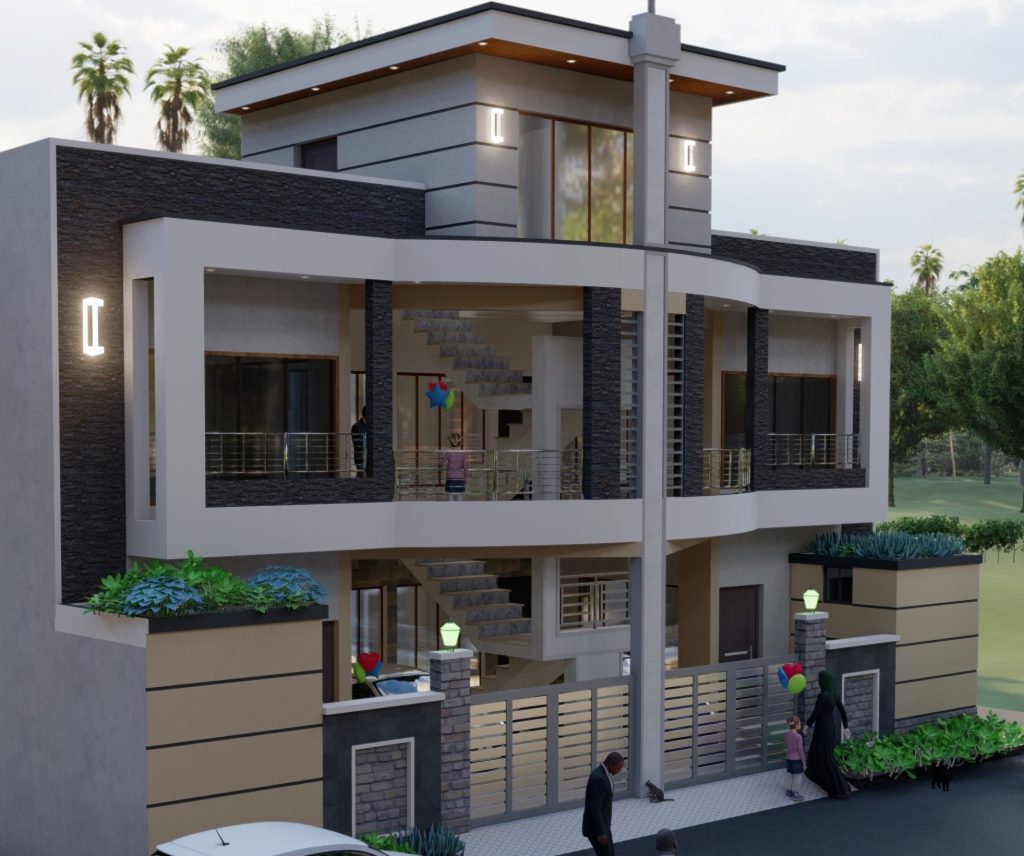 Architect in Gilgit – Modern 10 Marla Duplex by Diamond Architects